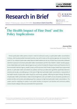 The Health Impact of Fine Dust and Its Policy Implications